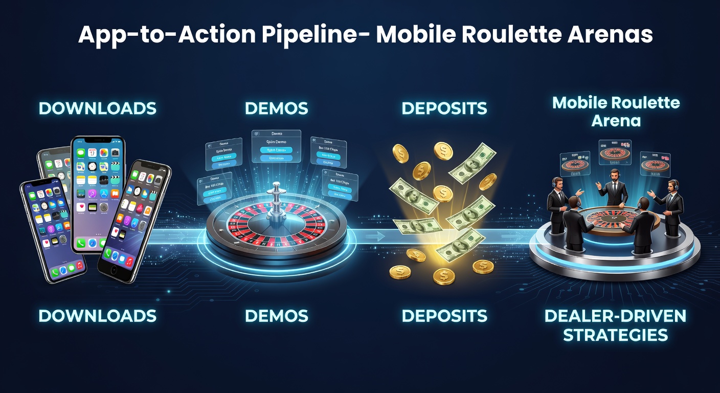 Smartphone screen displaying a mobile roulette app download interface with vibrant wheel graphics and quick-start buttons
