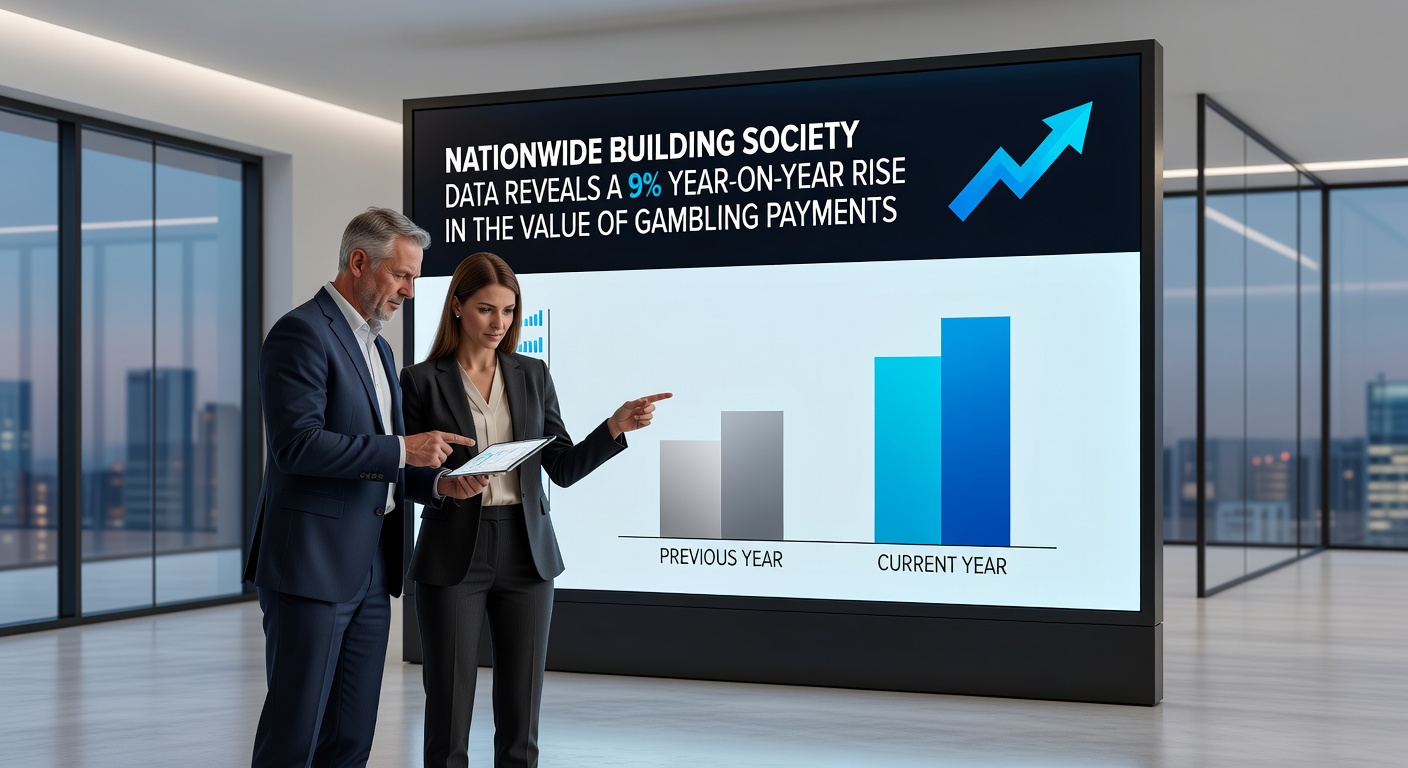 Infographic detailing UK betting shops and gambling machines distribution for Q2 2025, with pie charts on GGY shares