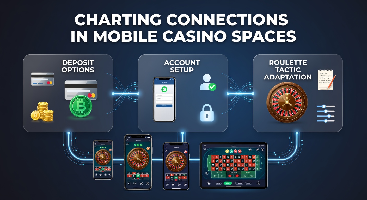 Mobile casino app interface displaying deposit options alongside account registration screens
