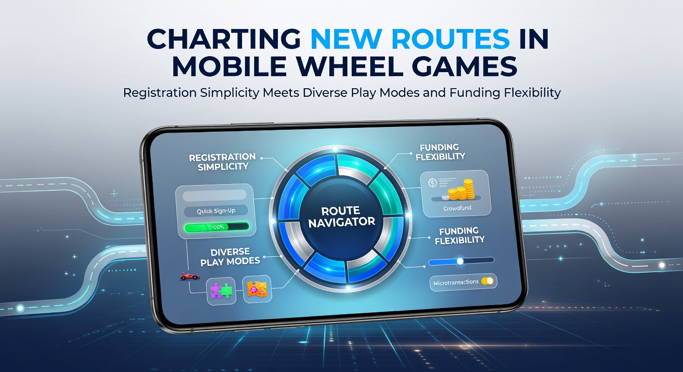 Mobile wheel game dashboard highlighting quick sign-up and funding options
