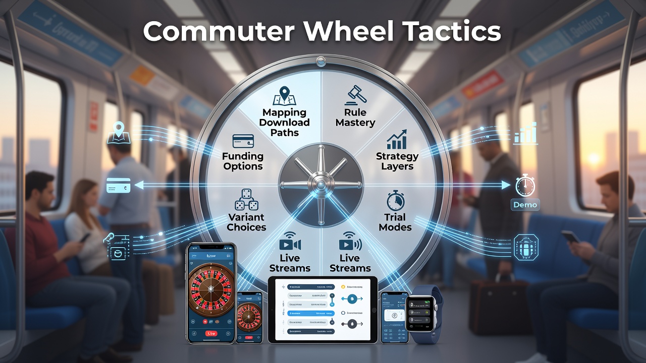 Mobile roulette app interface displayed on a smartphone during a train commute