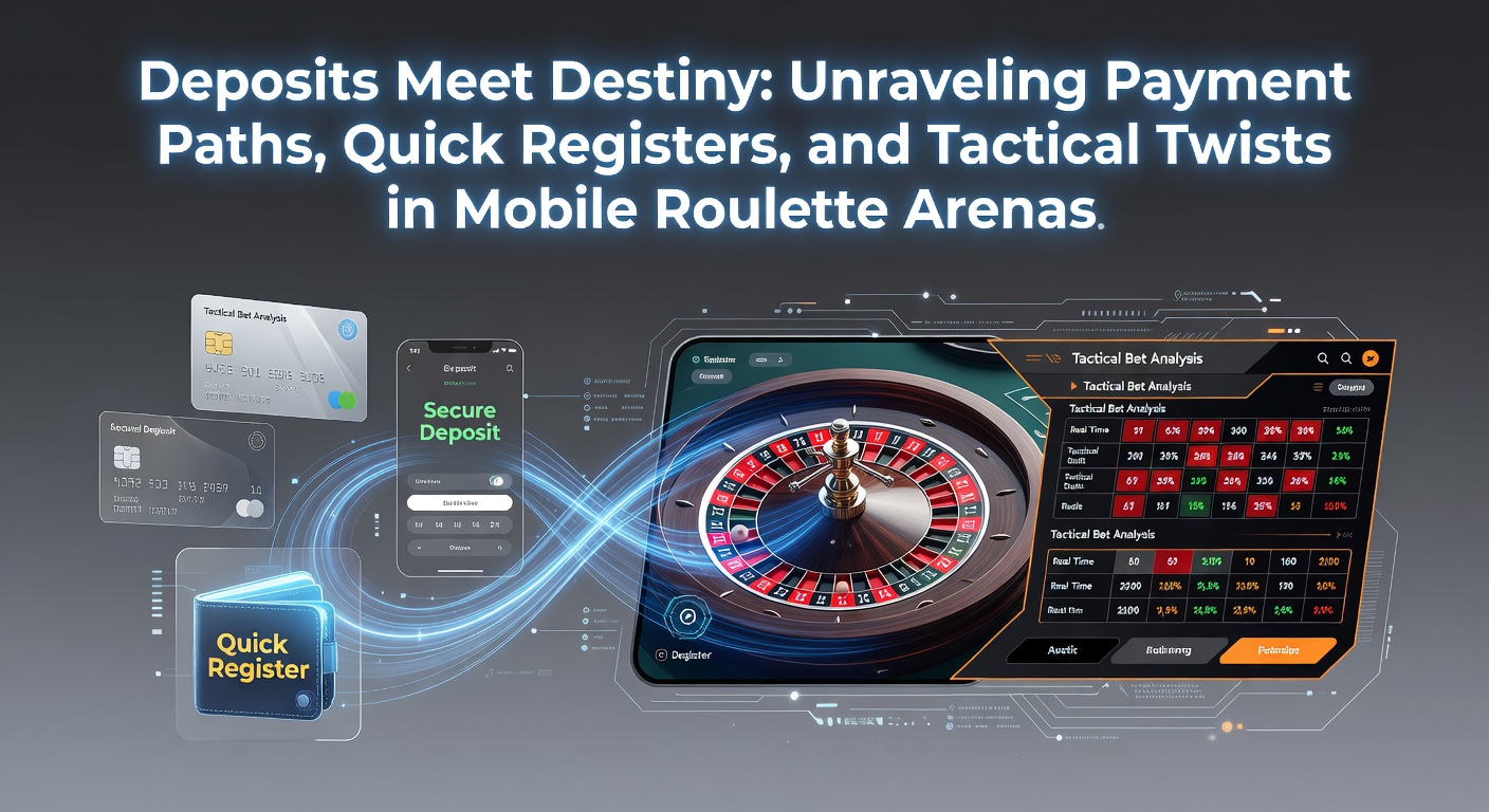 Vibrant mobile roulette interface showing deposit options and spinning wheel amid strategic betting layouts