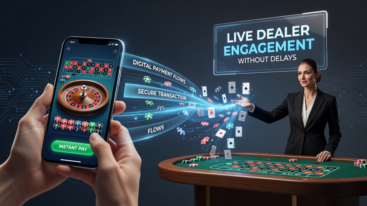 Mobile roulette interface showing instant deposit confirmation and live dealer stream on a smartphone during commute