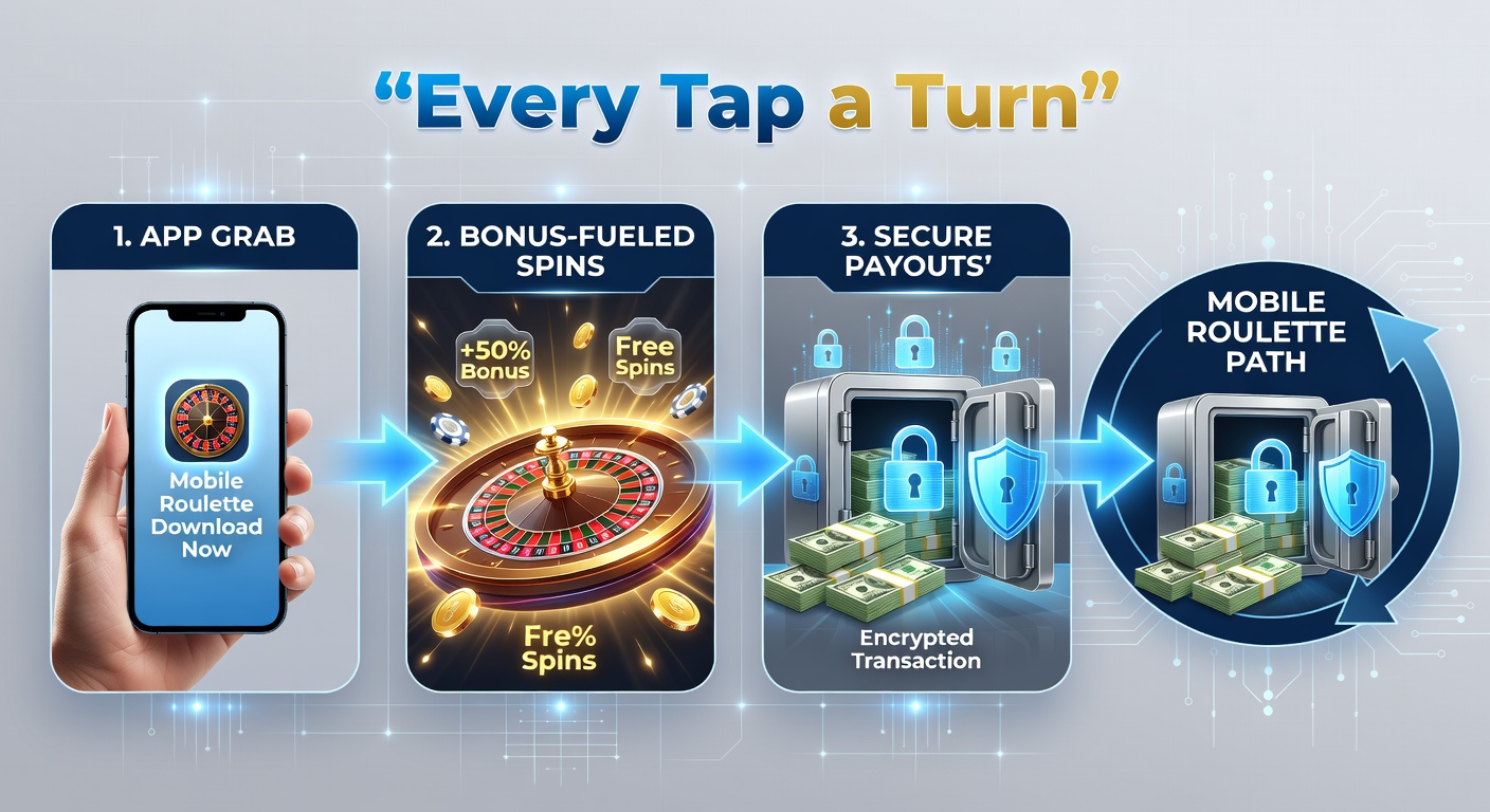 Smartphone screen displaying a mobile roulette app interface with spinning wheel and bonus offer popup, capturing the excitement of instant access to spins