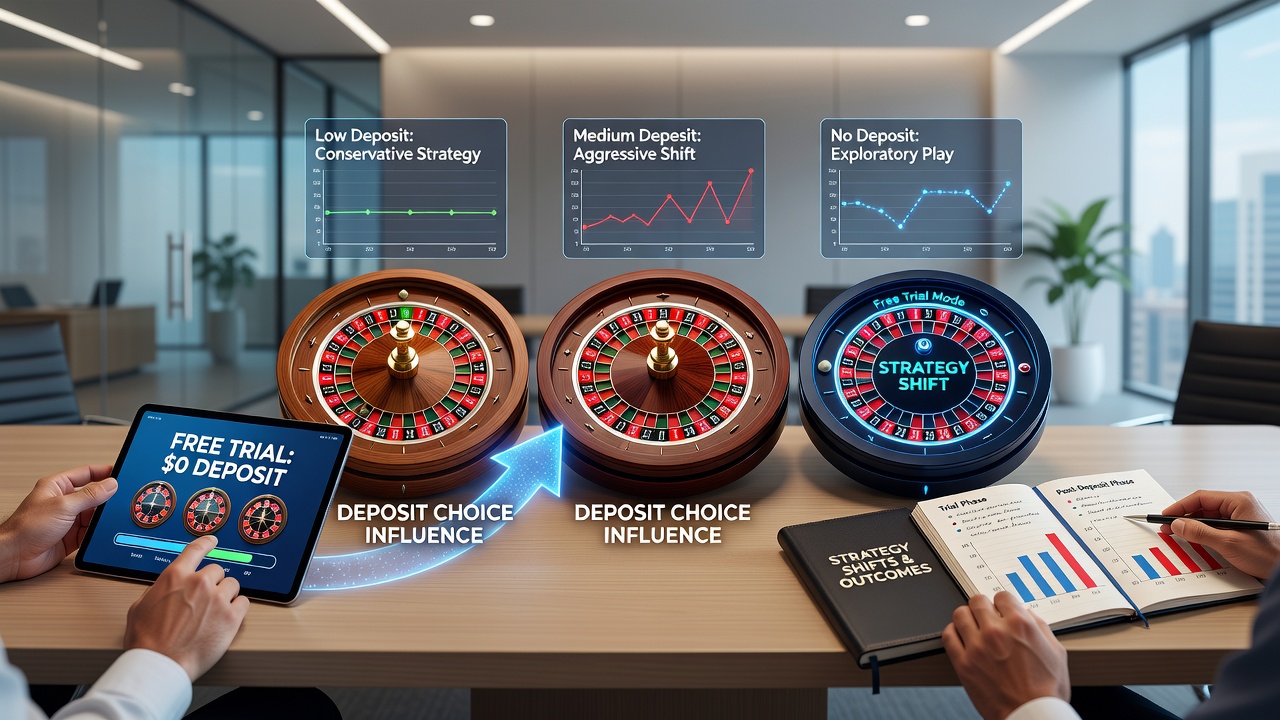 Mobile roulette interface showing variant selection and deposit confirmation screens