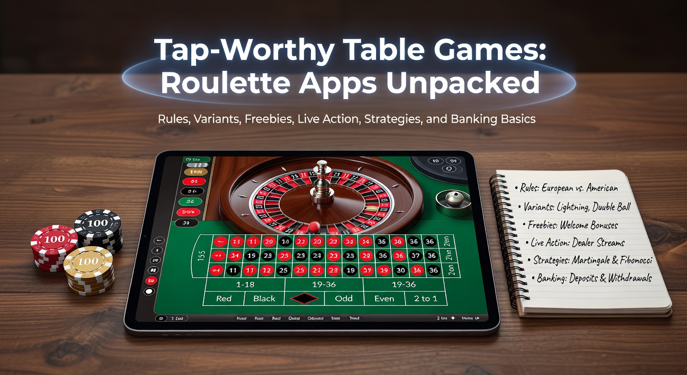 Vibrant roulette wheel spinning on a mobile screen, capturing the thrill of digital table games
