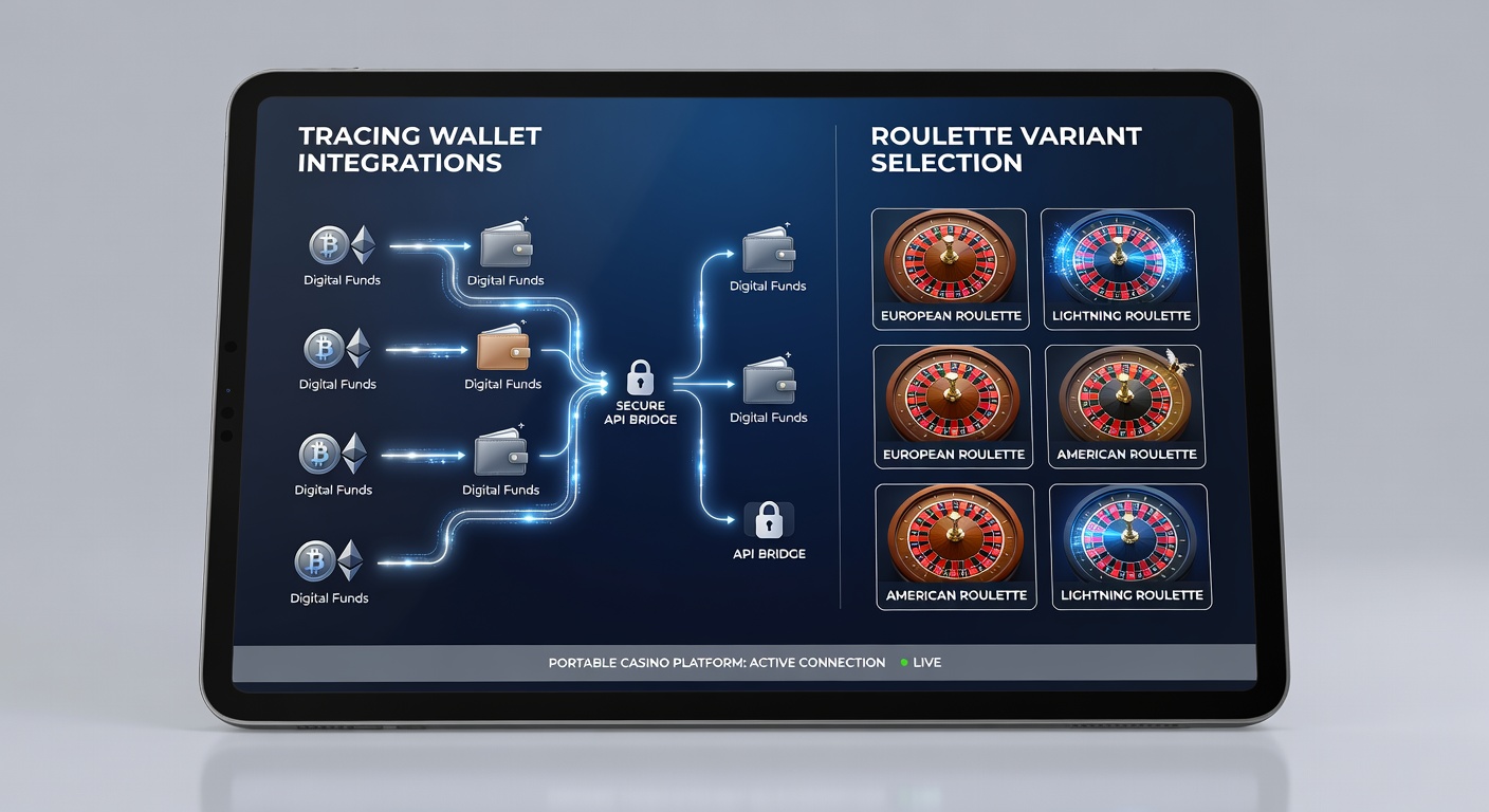 Close-up of a smartphone screen showing seamless wallet transfer during roulette variant selection