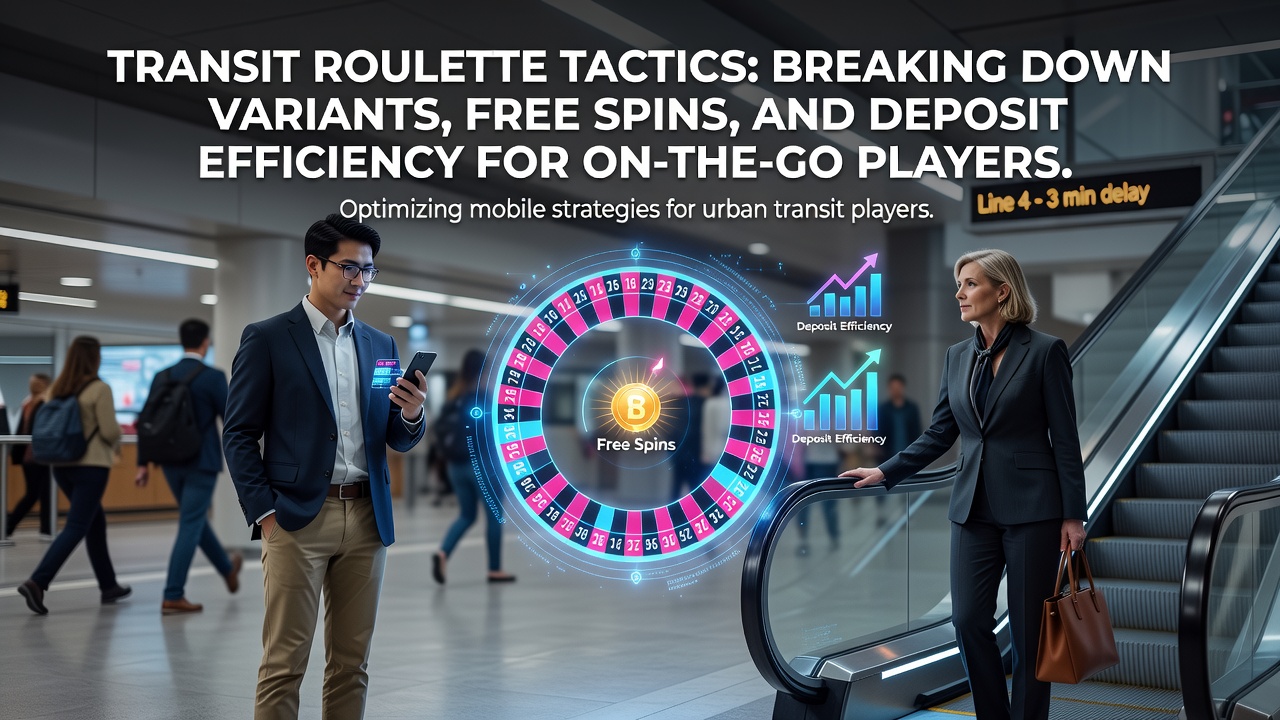 Mobile roulette interface displayed on a smartphone during a commute with various game variants visible on screen